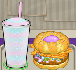 Papa's Cupcakeria To Go #14: Wildberry shake and candy eggs 