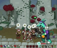 A Jackfrost attacking soldiers