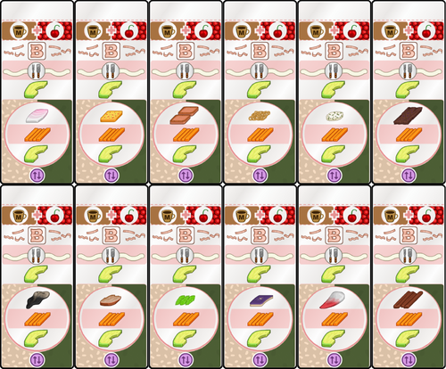 Papa's Sushiria - Sticker 079: Color Coordinated 
