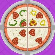 Astra's order during Valentine's Day in Papa's Pizzeria Deluxe
