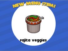 Unlocking fajita veggies