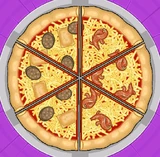 Skyler's order during New Year in Papa's Pizzeria HD