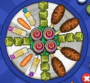 Papa Louie's order during Big Top Carnival in Papa's Wingeria To Go