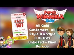 Papa's Bakeria - All Gold Customers (Rank 174 Day 236 Finale