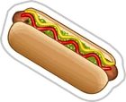 Hot Dog Sticker