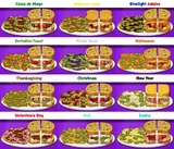 Chester's orders throughout the holidays in Papa's Cheeseria To Go!