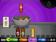 The sauce station in Wingeria