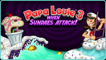 Play Papa Louie 3 When Sundaes Attack!