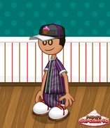 A Custom Worker wearing the Frostfield Batters uniform