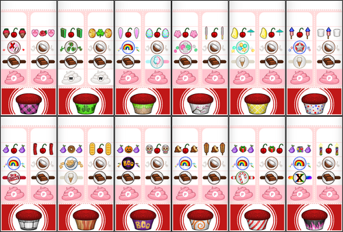 My order tickets throughout the holidays for Papa's Cupcakeria HD