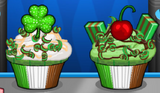 Julep's order during St. Paddy's Day in Papa's Cupcakeria HD