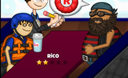 Nick dining with Rowdy Rico