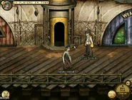 Admiral Stanton in his usual spot on the Main Dock