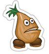 Brown Onion Sticker