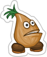 Brown Onion Sticker