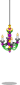Furni mardigras chandelier