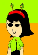 Olivia (Yellow Green and Orange Background)