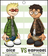 Dice vs Raphael