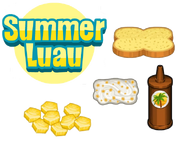 Summer Luau Ingredients - Cheeseria