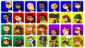 All the characters from the game.