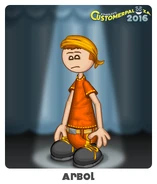 Arby when he was first created, Kingsley's Customerpalooza 2015