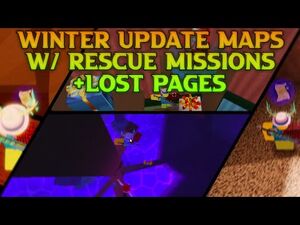Flood Escape 2 - Winter Update Maps - -Easy-Hard- (Solo) -w- Rescue Missions & Lost Pages-