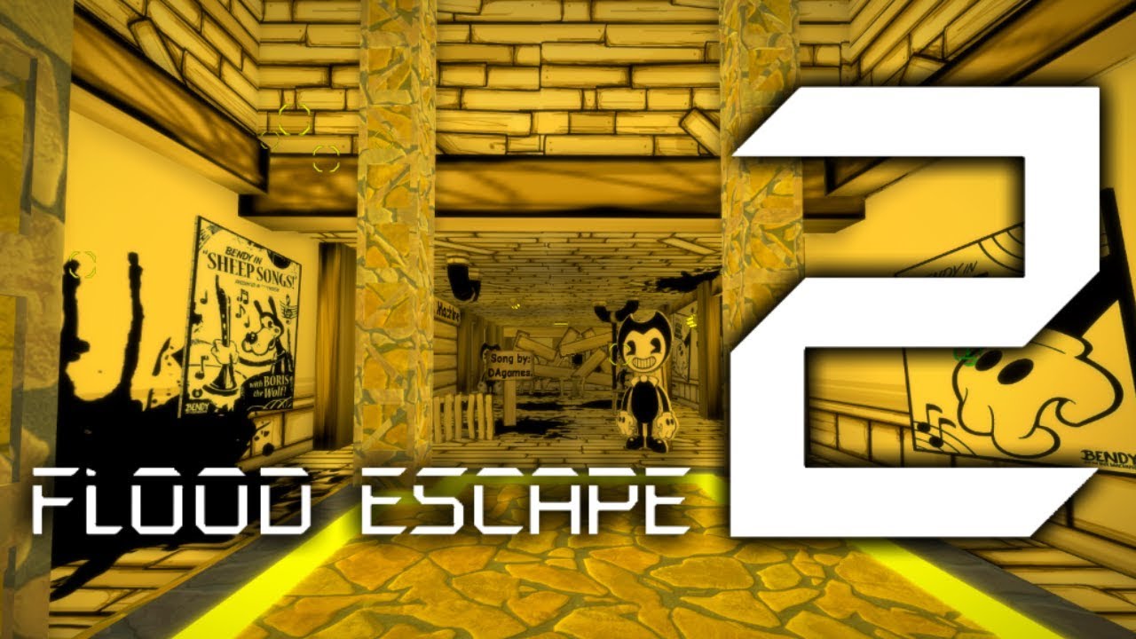 Bendy And The Ink Machine Flood Escape 2 Wiki Fandom - bendy goes to the movies batim roblox