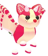 Old profile picture for Emily's Spotify account.(Displaying the Strawberry Shortcake Bat Dragon from Adopt Me)