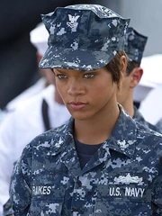 Admiral Rihanna stands idle during 