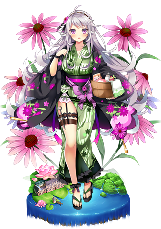 Echinacea Hotspring Yukata Flower Knight Girl Wikia Fandom