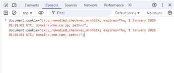 Dev Tools Console Panel (Chrome)
