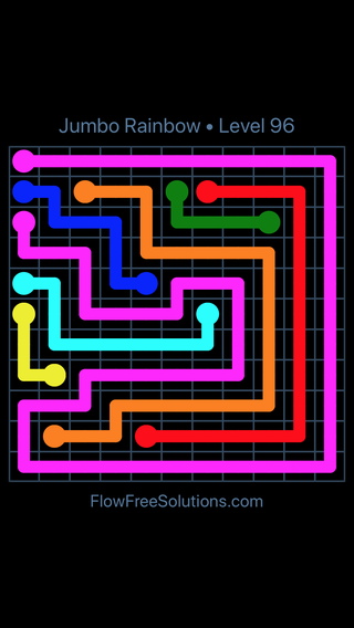 Jumbo Rainbow Levels (91-120) | Flow Free Wiki | Fandom Jumbo Rainbow Levels (91-120) | Flow Free Wiki | Fandom