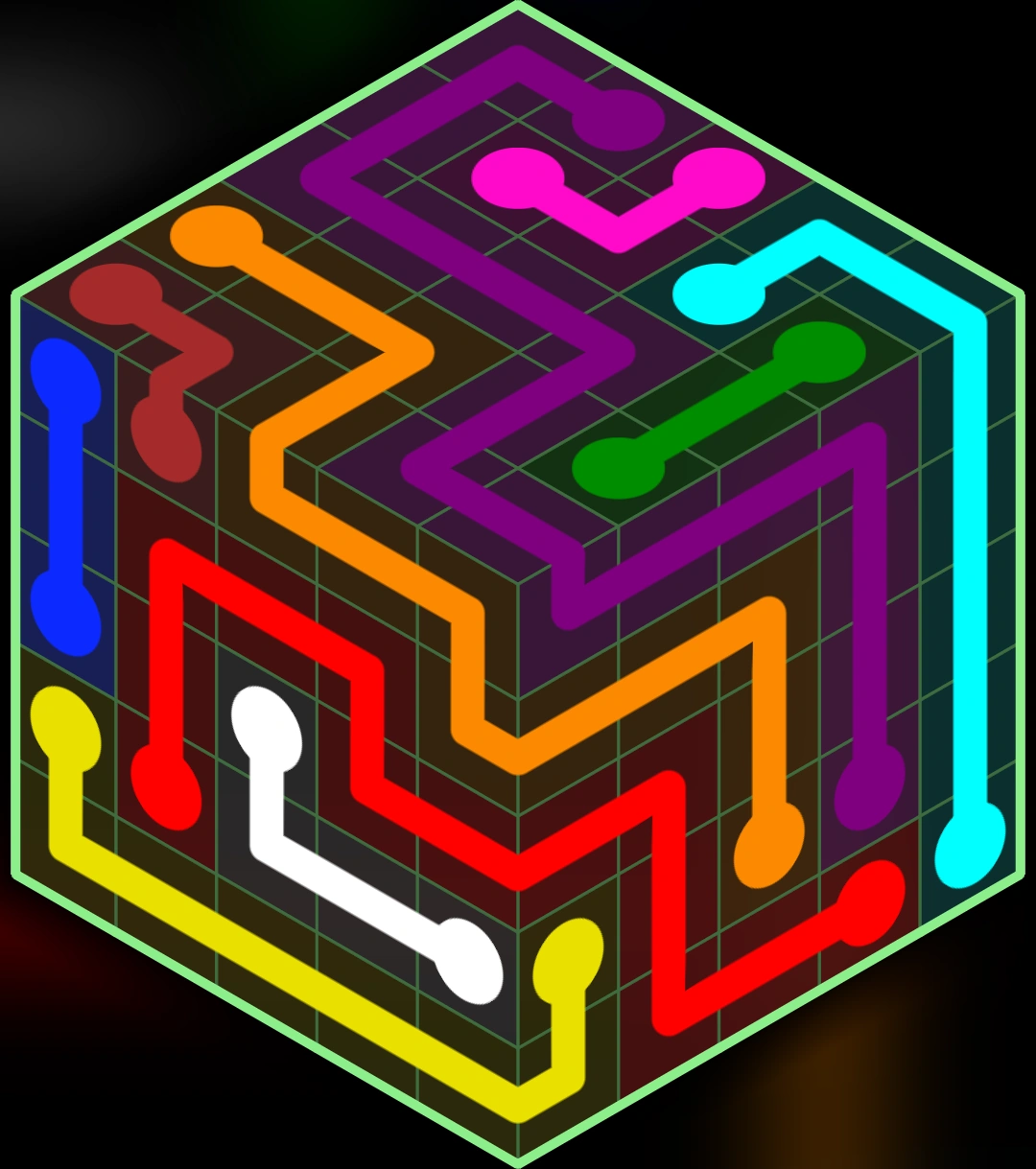 Cube Pack Levels (121-150)/Shapes | Flow Free Wiki | Fandom