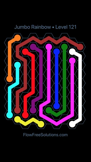 Jumbo Rainbow Levels (121-150)/Hexes | Flow Free Wiki | Fandom