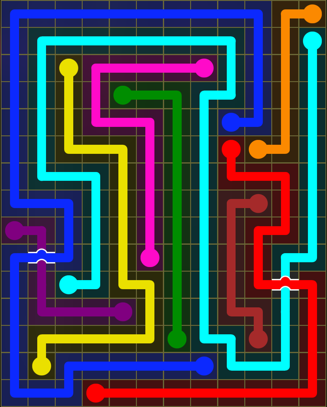 12x15 Mega Mania Levels (421-450)/Bridges | Flow Free Wiki | Fandom