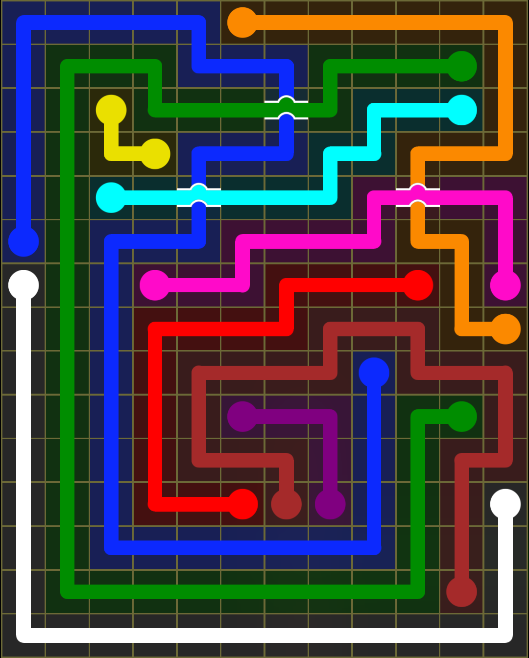 12x15 Mega Mania Levels (331-360)/Bridges | Flow Free Wiki | Fandom