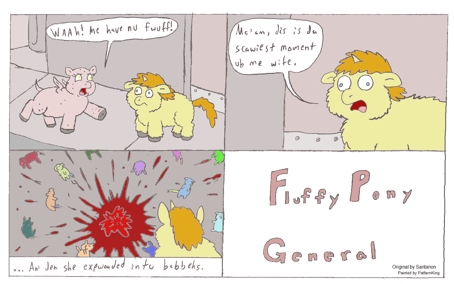 fluffy pony foal abuse