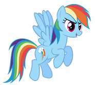 Rainbow Dash in flight