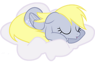 Derpy sleeping in the clouds