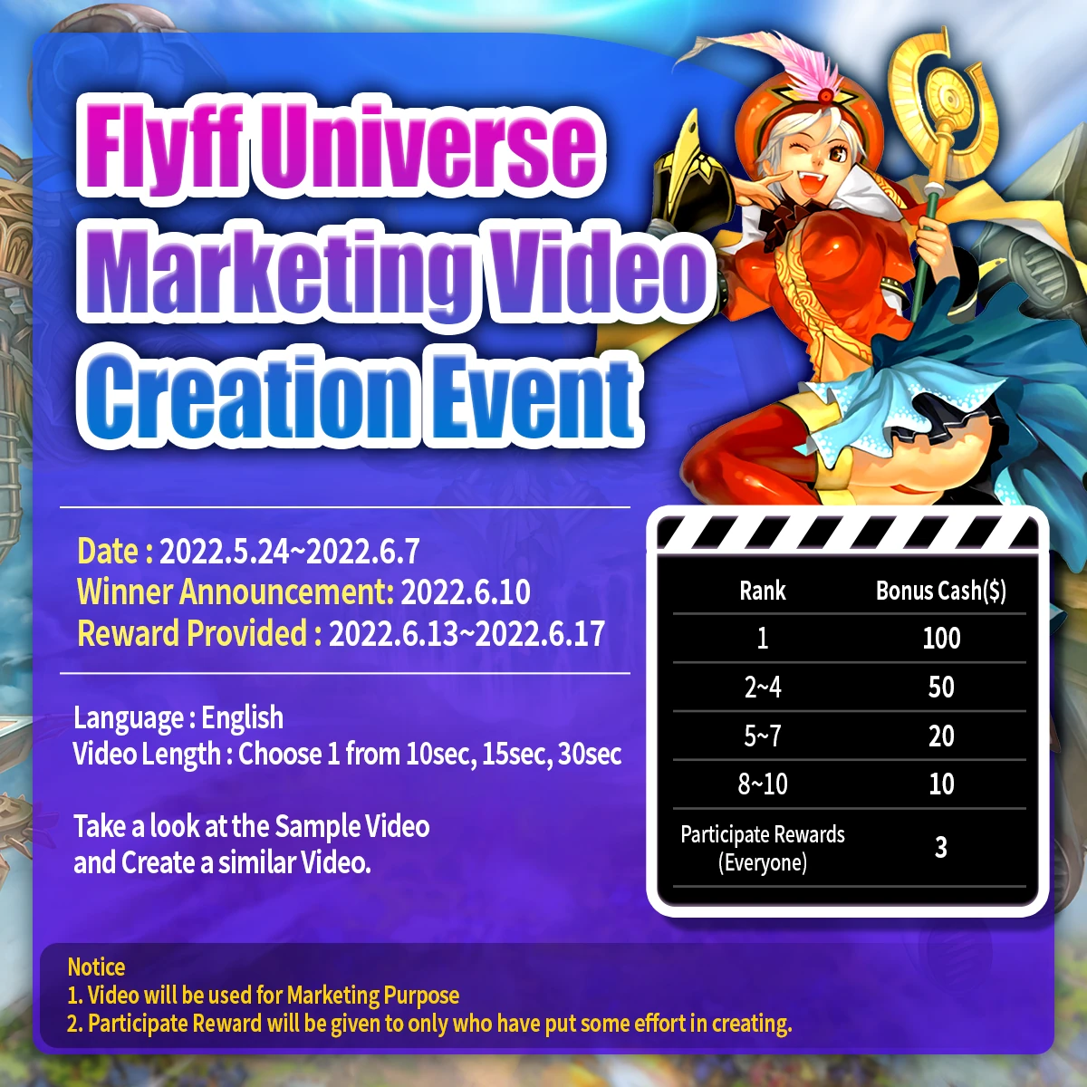 SEA Events 2022 March - June | Flyff Universe Wiki | Fandom