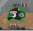 A Fly eating a Dung with the Christmas skin