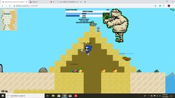 pushing the mummy in evoworld.io 