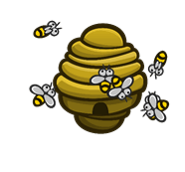 Frame 1 of the Beehive's animation.