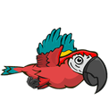 Parrot5.png (4 KB) The second stage of the parrot's animation.