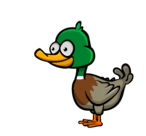 The Duck in its standing position (unused)
