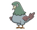 The Pigeon's standing animation, for when it is not flying.