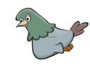 The third stage of the Pigeon's flying animation.
