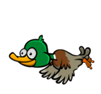 The fifth stage of the Duck's flying animation (after this it cycles to first)