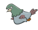 The second stage of the Pigeon's flying animation.