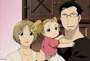 Hugues y su familia.
